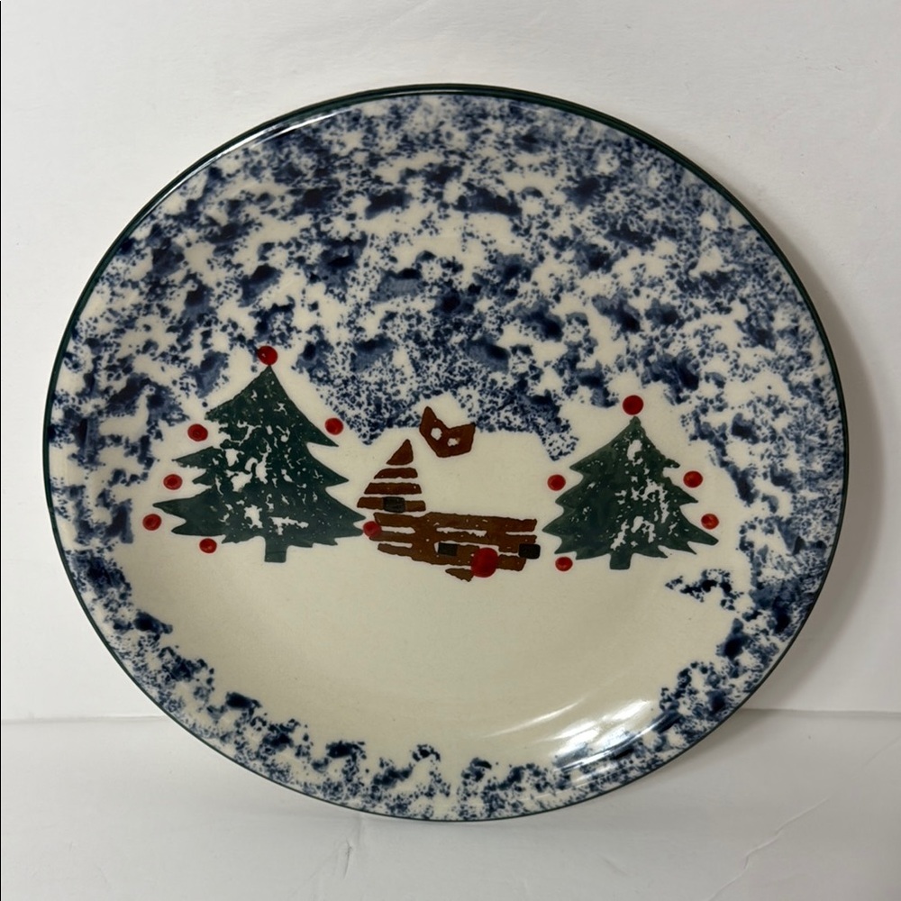 Cabin In the Snow‎ by Tienshan Salad Plate